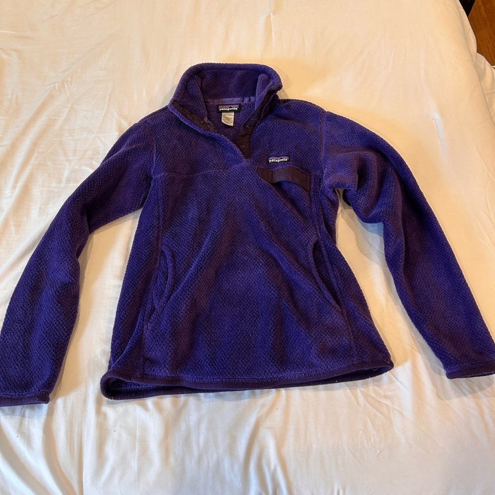 Patagonia Re-Tool Snap-T Fleece Pullover Women's S Purple